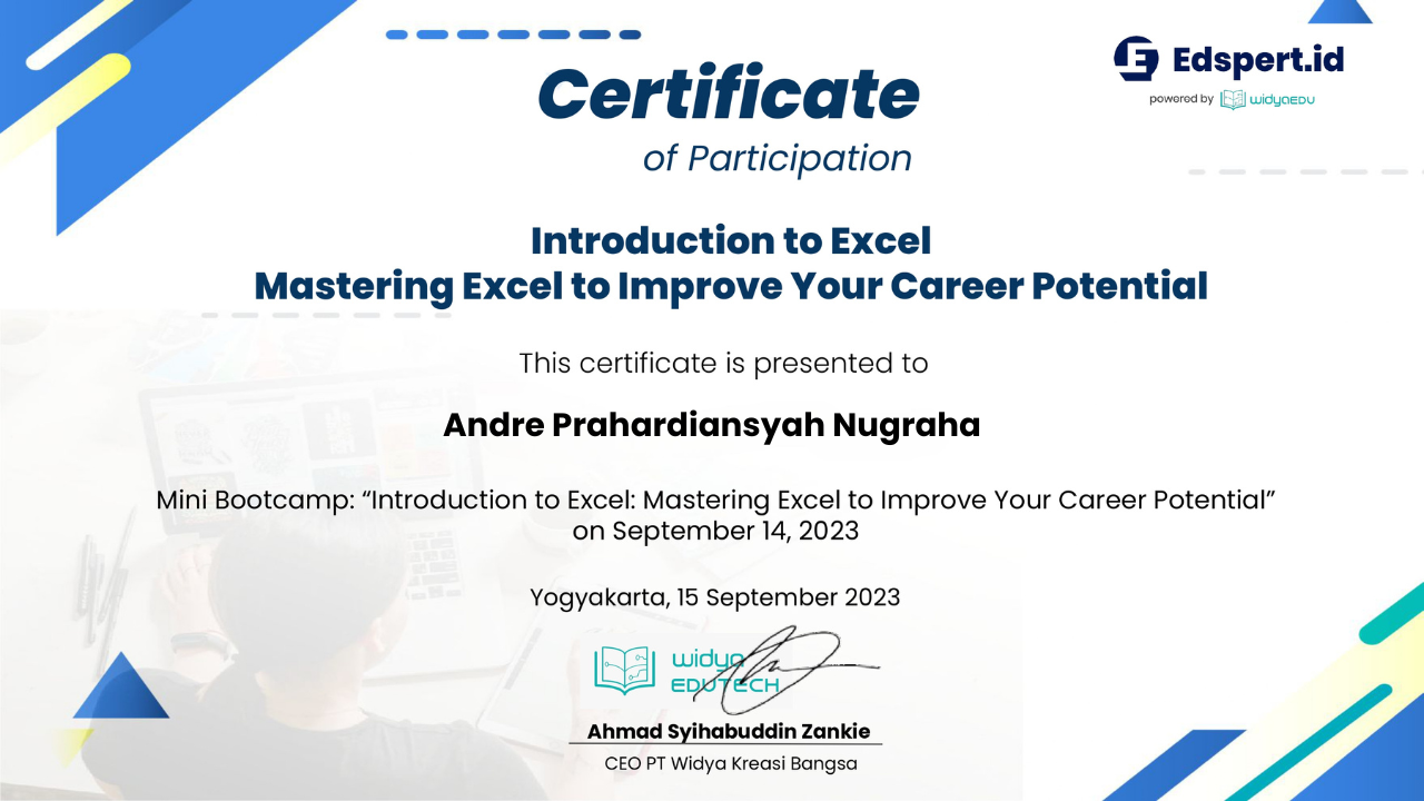 Introduction to Excel: Mastering Excel to Improve Your Career Potential